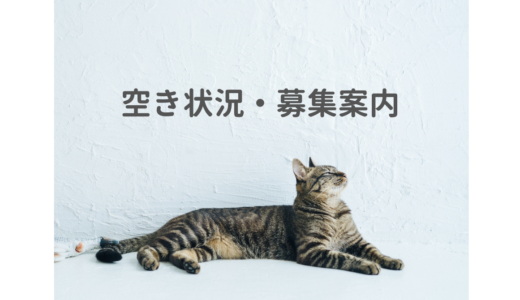 現在の空き状況・募集案内